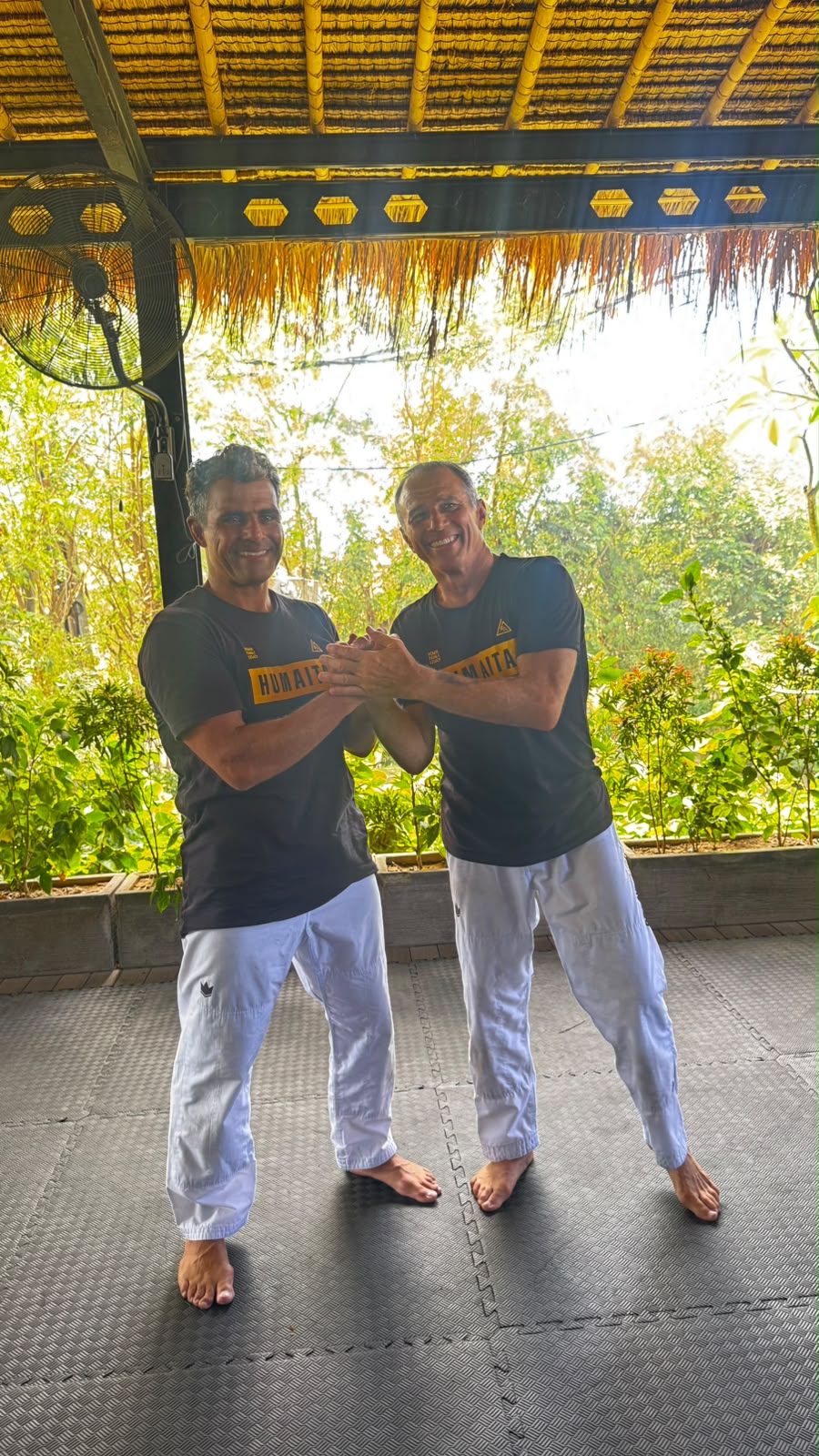 Bruno Panno with Royler Gracie in Bali