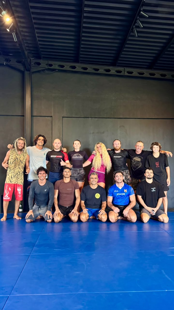 Academy members after training Brazilian Jiu Jitsu in Uluwatu